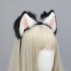 Dynamiczne Kocie Uszy Nakrycie Głowy Cosplay Halloween Party Akumulatorowa Opaska Kostiumowa