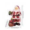 Resin Santa Figurine Colorful Ornament Indoor for Mantel Display
