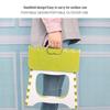 Thickened Bamboo-Pattern Folding Stool: Portable for Home, Outdoor, and Vendor Use