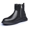 Men's Genuine Leather Wool-Lined Non-slip Snow Boots