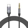 Kabel Przewód Audio USB-C - Mini Jack 3.5mm 1 M - Czarny
