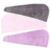 3Pcs Microfiber Hair Towel Wrap Twist Hair Drying Towel Thick Solid Quick Dry for Exercise Swim Hairdressing