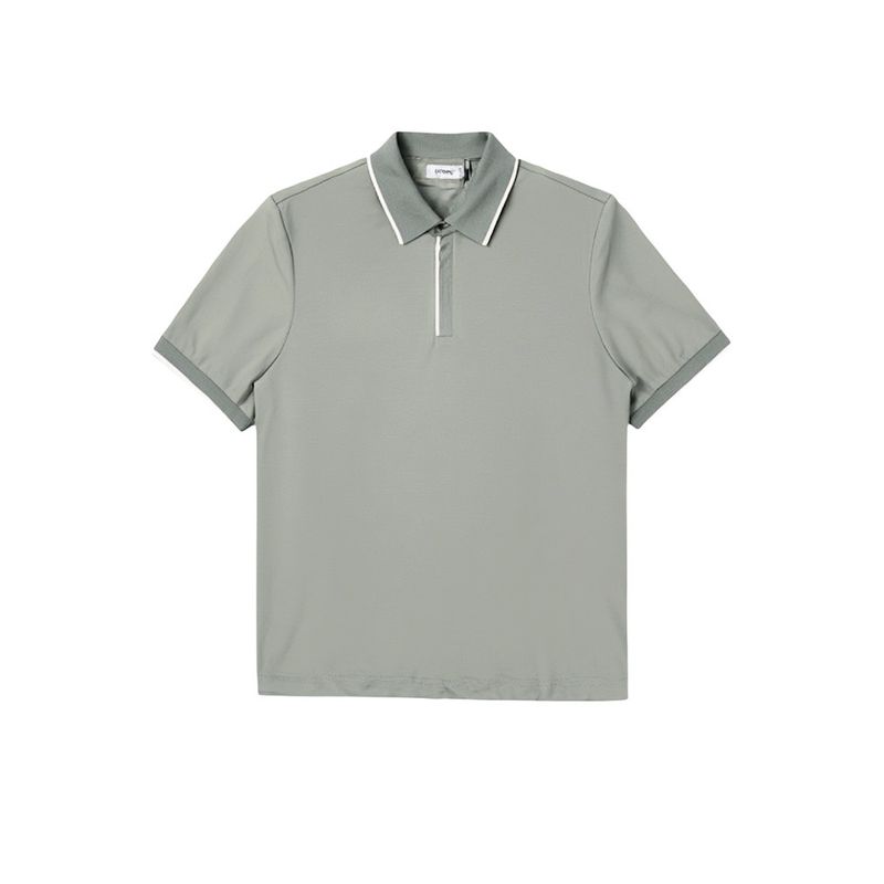 Menseye Men's Short-Sleeved T-Shirt Men's Summer Polo Shirt Business Casual Work Clothing Breathable Pique