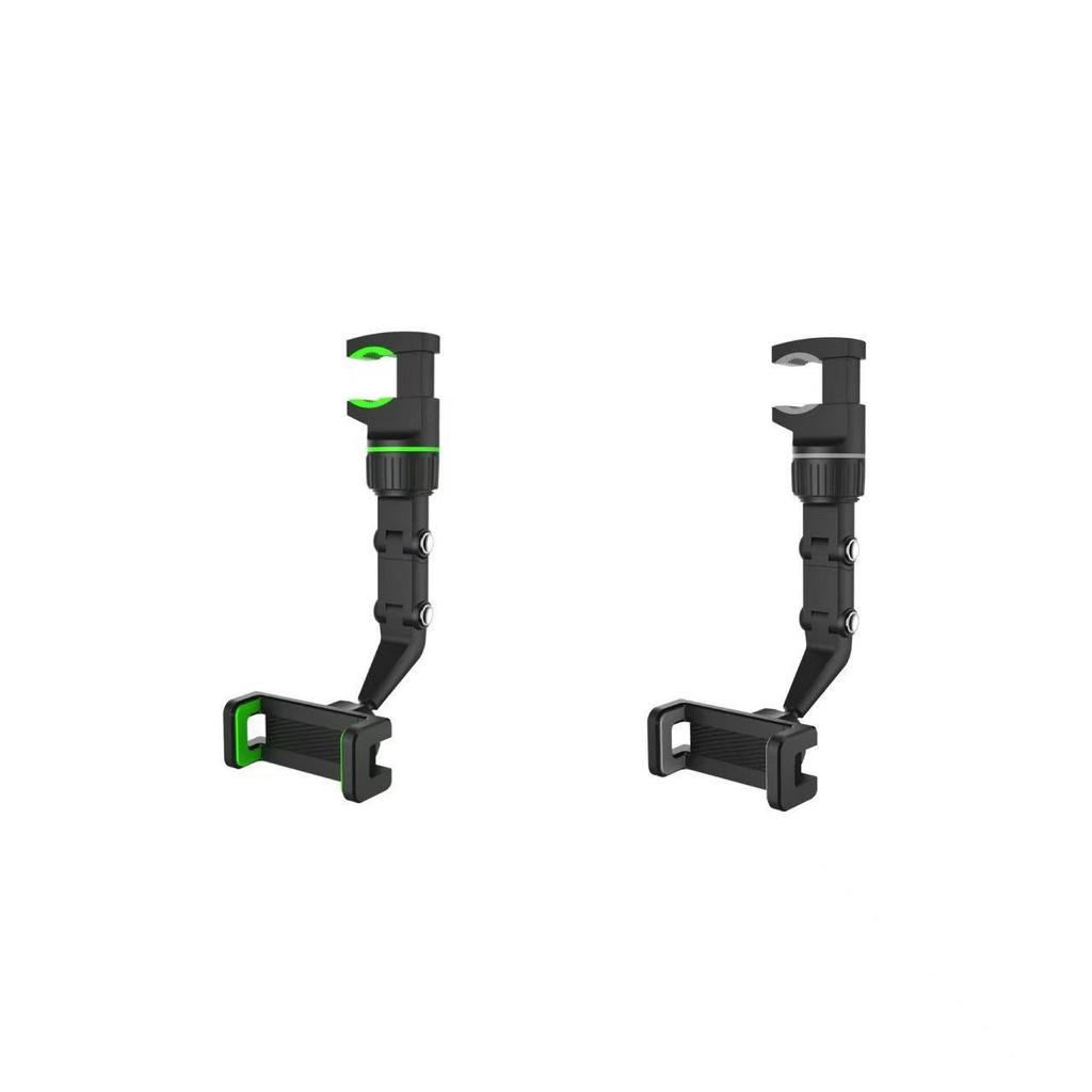 2025 Adjustable 960° Rotating Car Rearview Mirror Phone Holder with Clip