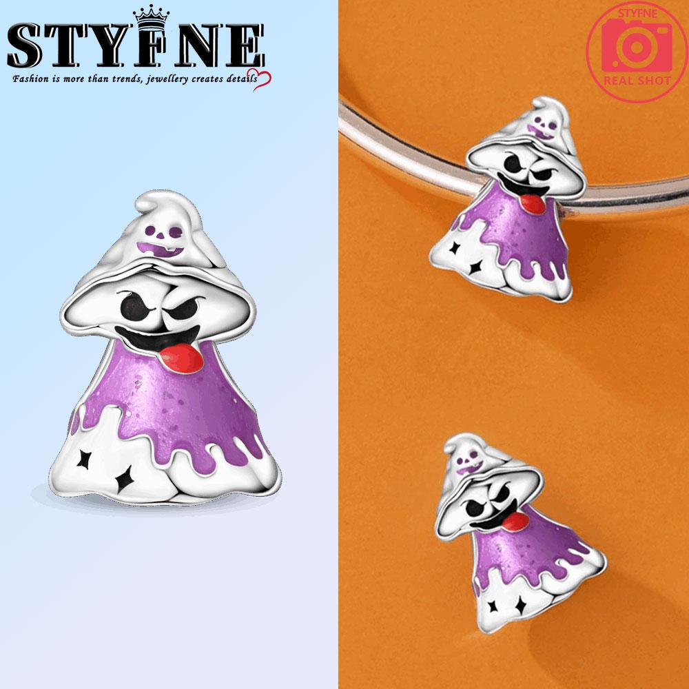 

Copper Halloween Candy Basket Pumpkin Skeleton Devil Charms Beads Pendant For Original Bracelet Woman Girl Jewelry