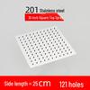 MDNG 10-inch Square Stainless Steel Rain Shower Head