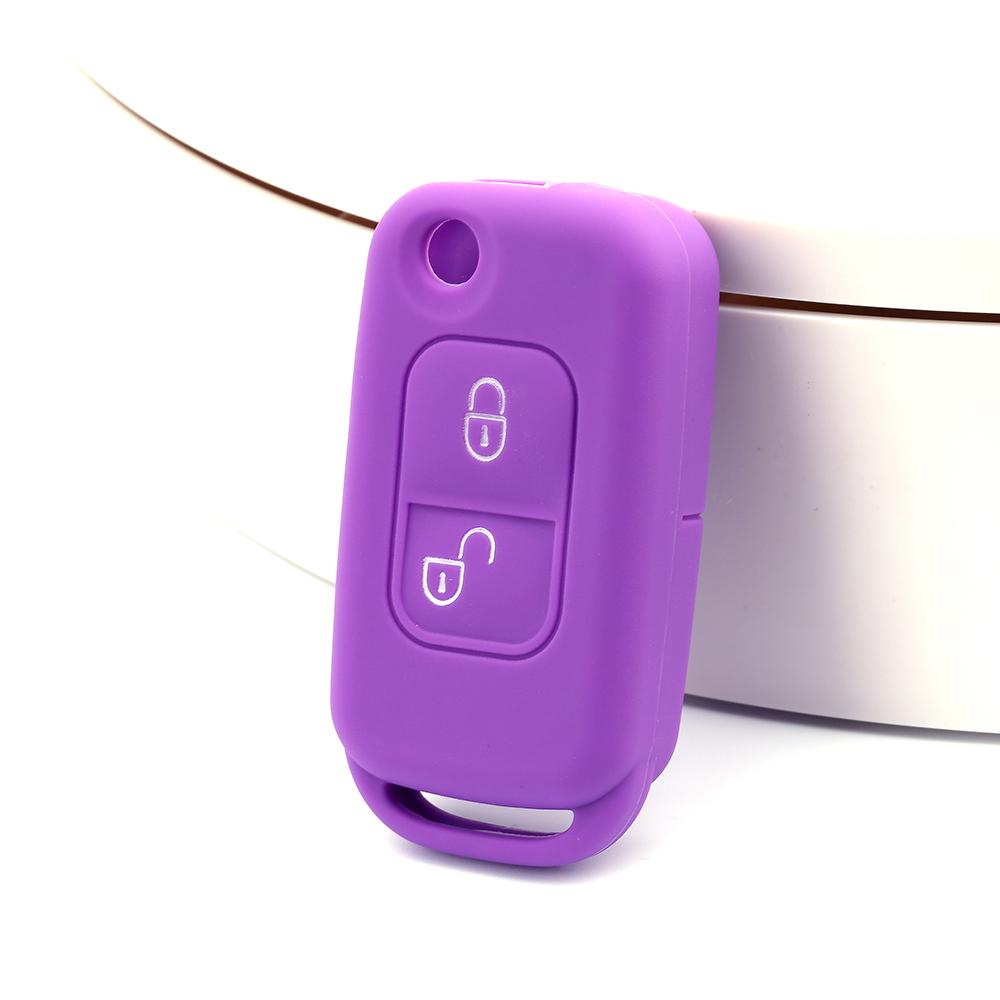 Silicone Cover Flip Folding Remote Car Key Case for Mercedes Benz W168 A170 SLK R170 E113 Class A/C/E/S W202 W203 Alarm