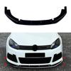 Přední nárazník Lip Spoiler Difuzor Rozdělovače BodyKit Zástěrky Kryt Chránič Lišta Pro Volkswagen Golf 6R Golf MK6 2008-2012