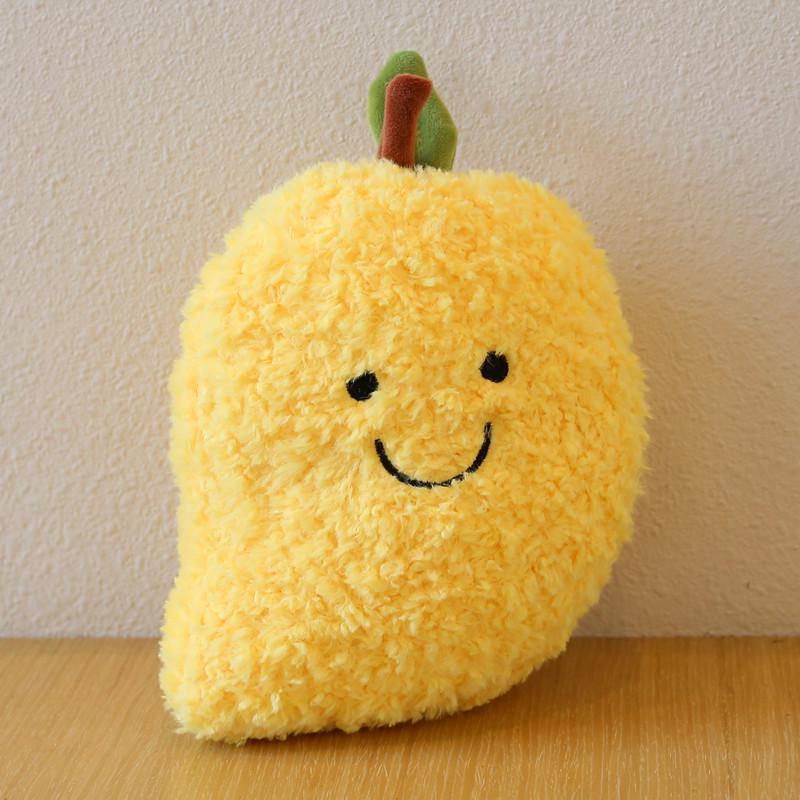 Fruit & Vegetable Plush Toy Set: Watermelon, Pineapple, Banana, Peach, Strawberry, Mango Cloth Dolls