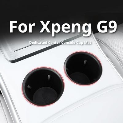 Fit For Xpeng G9 XiaoPeng G9 2022-2025 2026 Car Cup Slot Filler Storage Box Center Console Organizer Cup Pad Shockproof