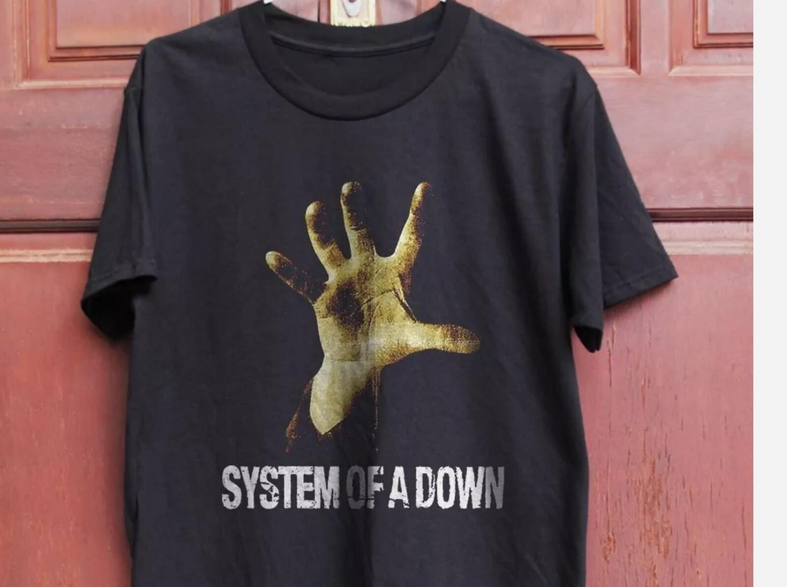 System of a Down Retro Unisex Black T-shirt XXL