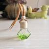 Colorful Diamond Car Perfume Pendant - Empty Glass Bottle Aroma Diffuser
