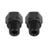 2Pcs 1 8in NPT Male to M10 X 1.0 Female Aluminum Alloy Oil Pressure Gauge Take Off Adapter for Vehicle