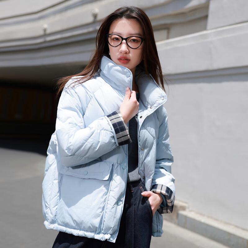 

Женская куртка Sancai стеганая на 90% утином пуху со стойкой XL