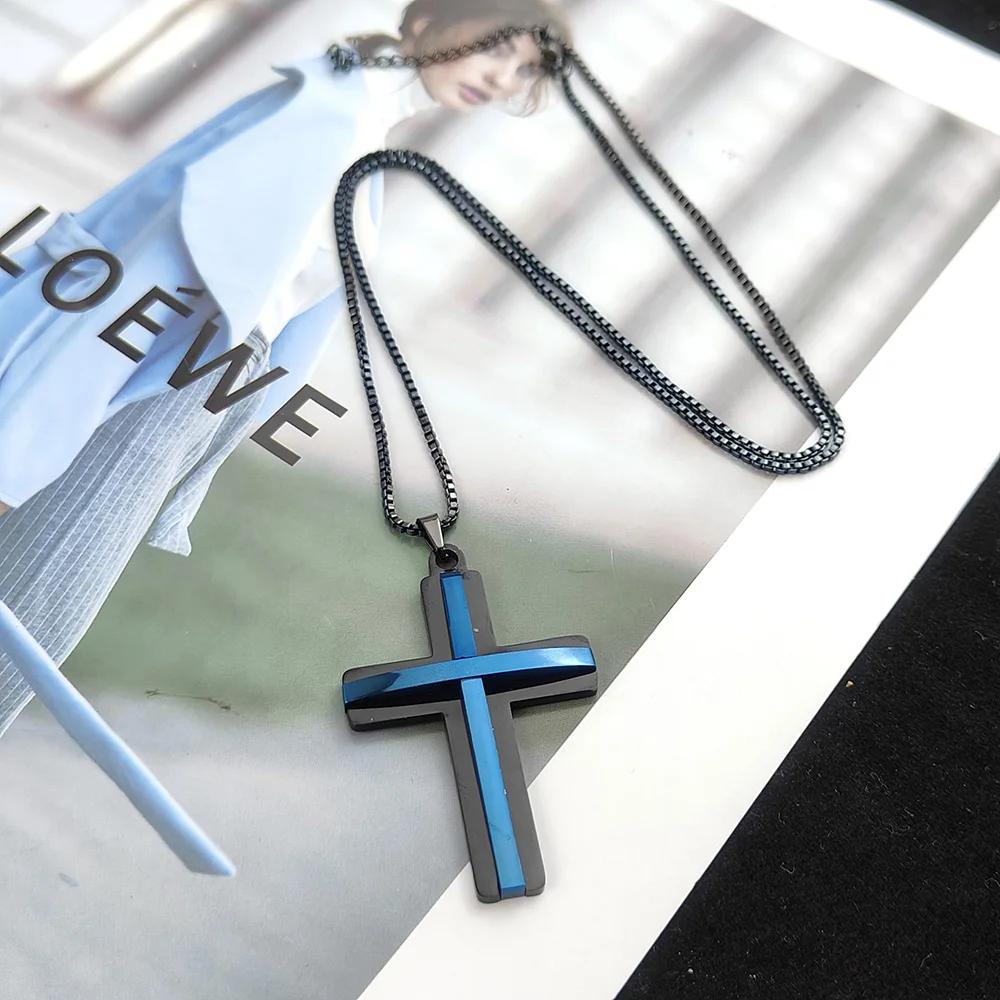 Vintage Crosses Pendant Necklace Goth Jewelry Accessories Gothic Grunge Chain Fashion Women Cheap Things 45cm