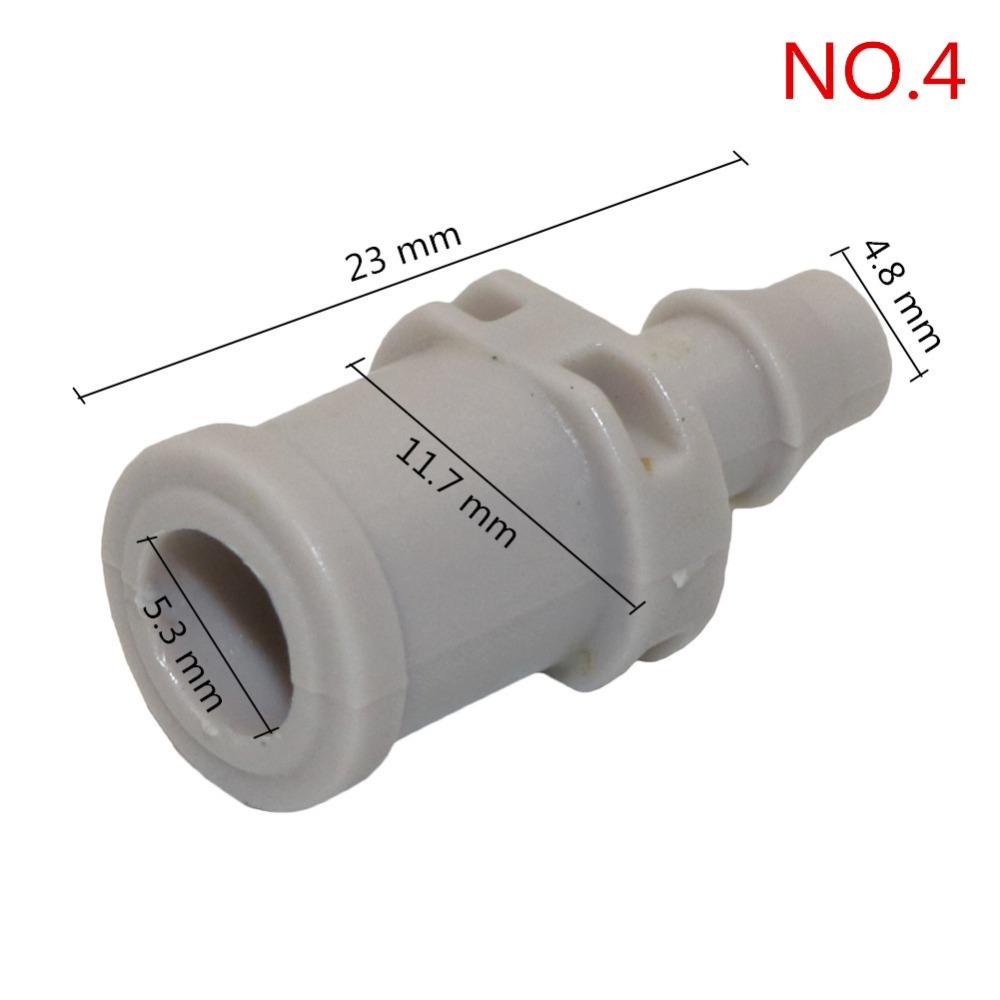 4mm Barbed Straight connector Hose Quick Connectors Irrigation Plumbing Pipe Fittings Nozzle Adapter 20 Pcs
