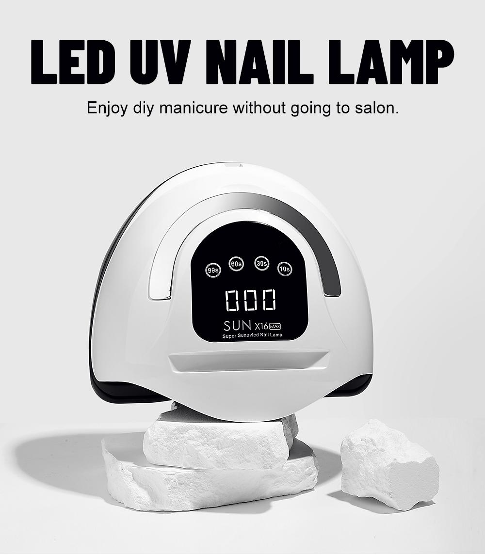 

Лампа для ногтей для гель-лака, быстросохнущая лампа для гель-лака с таймером, автоматическим датчиком, инструмент для сушки ногтей EU