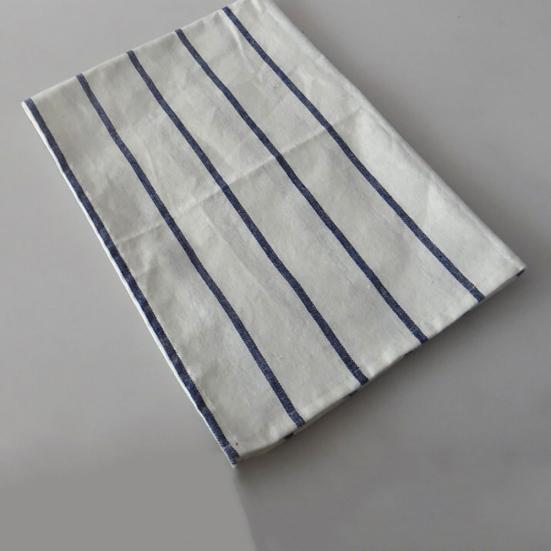 Podkładki kuchenne na stół z lnu i bawełny w paski, serwetki, podkładki pod kubki