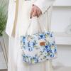 Isolierte Lunchtasche mit Blumendruck Reißverschluss Tragetasche Lebensmittelaufbewahrungstasche Handtasche Arbeiter
