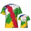 Custom Name Nunber Central African Republic Flag Color Men Tight Sports T-shirt Women Tees Jersey For Soccer Football Fans