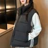 Fashion Winter Short Vest Woman Top Thick Warm Sleeveless Parkas Women's Jackets