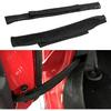 VOFONO 2 Pcs Updated Heavy Duty Strong Adjustable Door Limiting Check Strap with Zipper Fit for 2000 To 2018 Jeep Wrangler Tj Jk Jl Black