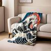 Crashing Waves Art Print Blanket print blanket soft and cozy perfect for the living room bed sofa or a nap,gift