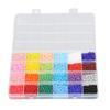 Bracelet Beads 24 Grids 2mm Vivid Colors Durable Glass Wide Application Jewelry Beads for Bracelet Earrings Necklaces