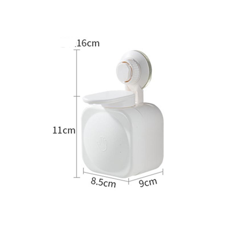 1 buc. Dozator Săpun Lichid Montat pe Perete Negru / Alb Pătrat Accesorii Baie Feronerie Confort Modern