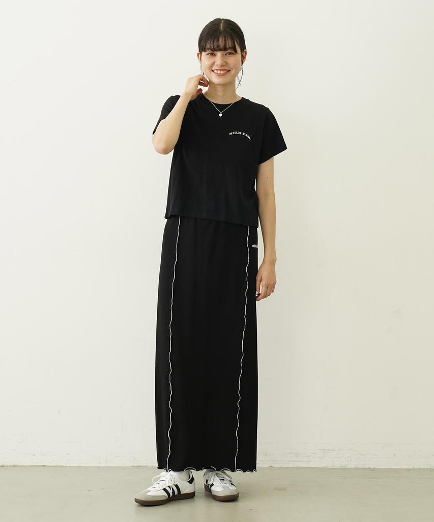 Milkfed Casual Glitter Cherry Compact Tee in Black Women's S/S