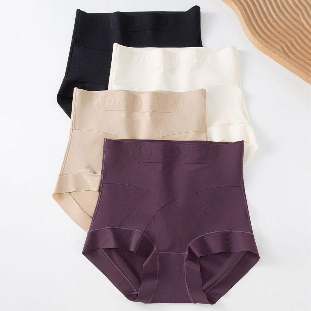 Cotton Crotch Seamless Underwear Women High Waist Butt Lifter Briefs Shapewear Panties  Female