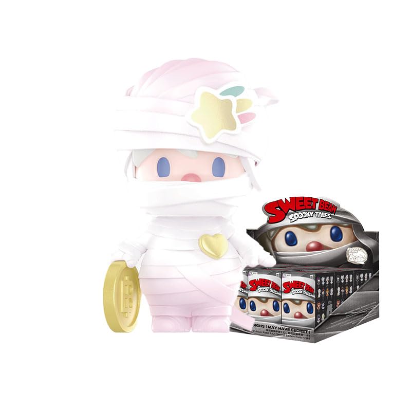 

POPMART Sweet Bean Spooky Tales Series Figures [ассорти-коробка] Popmart Gacha Gacha Blind Box Figure Пластиковая модель Премиум-игрушка Мягкий винил ПВХ Оригинал