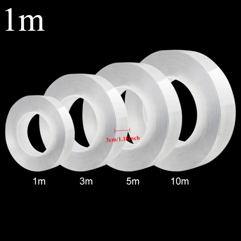 1/3/5m Nano Tape Double-Sided Adhesive Tape Traceless Waterproof Tape for Bathroom Kitchen Sink Tap Gel Sticker