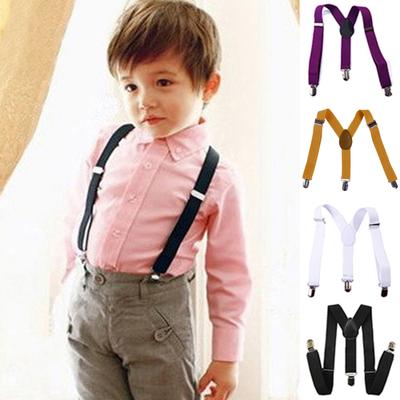 Modische, verstellbare elastische Kinder-Hosenträger mit Y-Rücken für Babys, Mädchen und Jungen