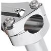 Chrome Motorcycle 3-1/2" Pullback Handlebar Risers & Top Clamp Kits Fit for Harley 1 Inch Bar Dyna Heritage Softail Fat Boy Touring Glide