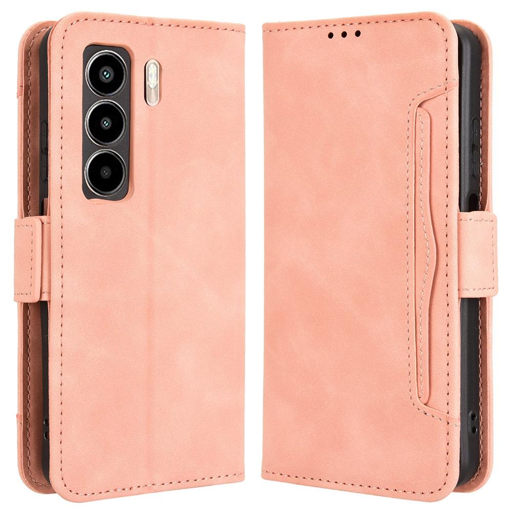 For Itel Power 70 4G Leather Case Phone Wallet Cover with Multiple Card Slots