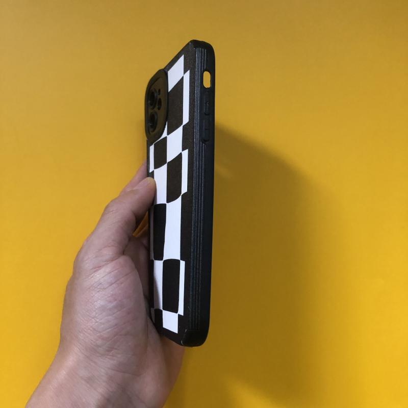 Irregular Checkerboard Phone Case For Iphone 11 14 Pro Max 13 Mini 12 Shockproof Bumper Cover For Iphone Xr Xs X 7 8 Plus Se2 6s