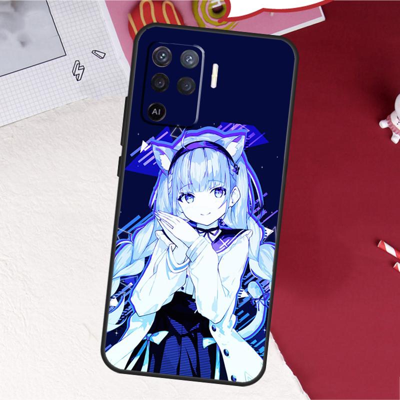 Minato Aqua Hololive Case For Oppo A16 A96 A76 A17 A18 A60 A80 A40 A38 A58 A78 A98 A94 A74 A54 A15 A57 A77 A5 Pro