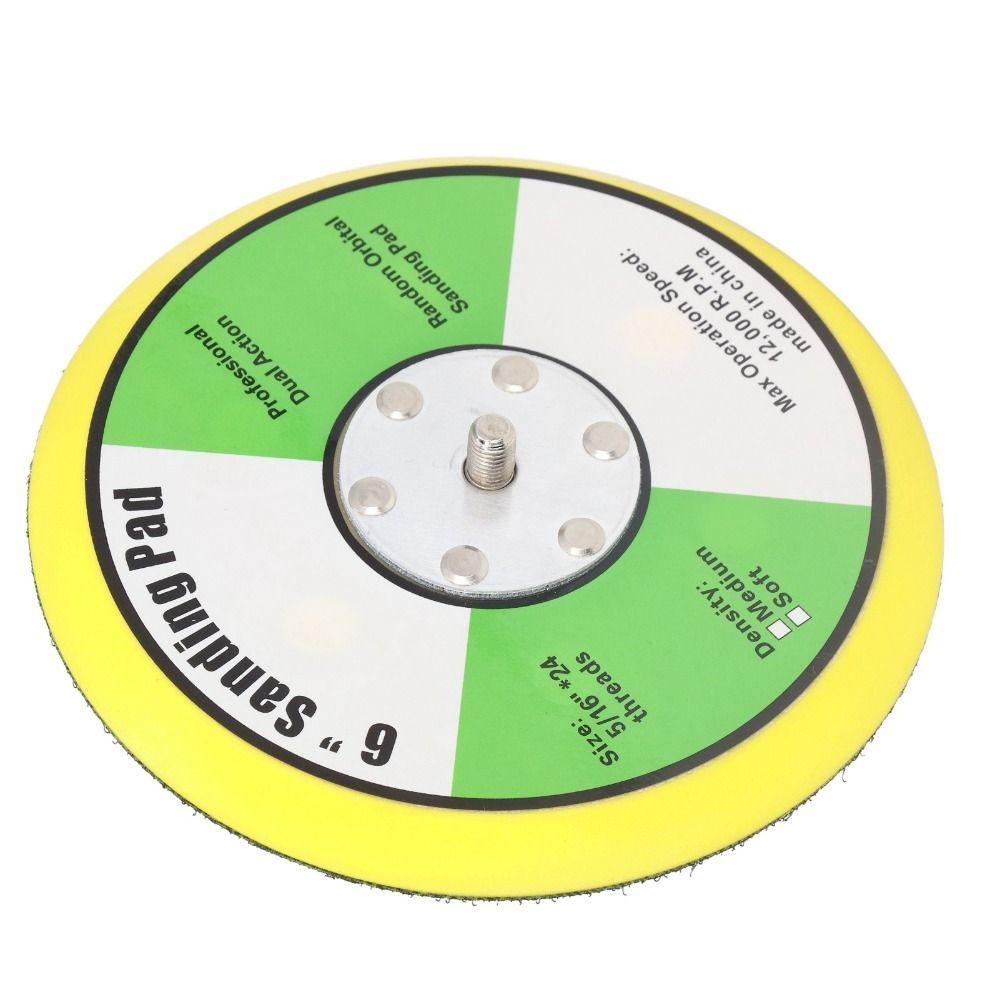 5 inch / 6 inch Backing Pad 5/16"-24 Thread Polisher Backing Pad  For Air/DA Random Orbital Sander