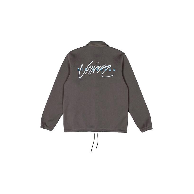 Air Jordan X Union LA Coaches Jacket Ironstone Men Outerwear Grey DB8260-041