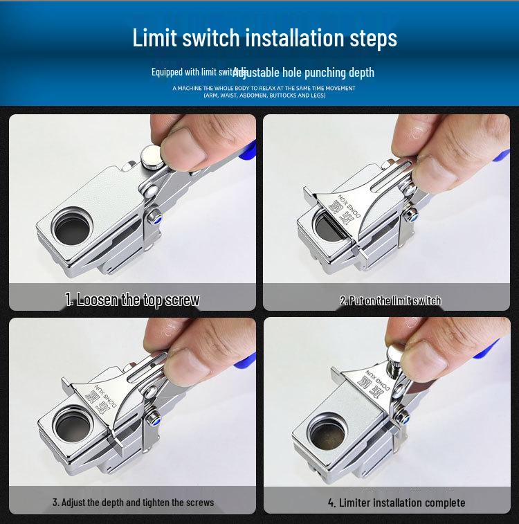 8mm Labor-saving PVC Edge Banding Hole Punch Tool for Woodworking