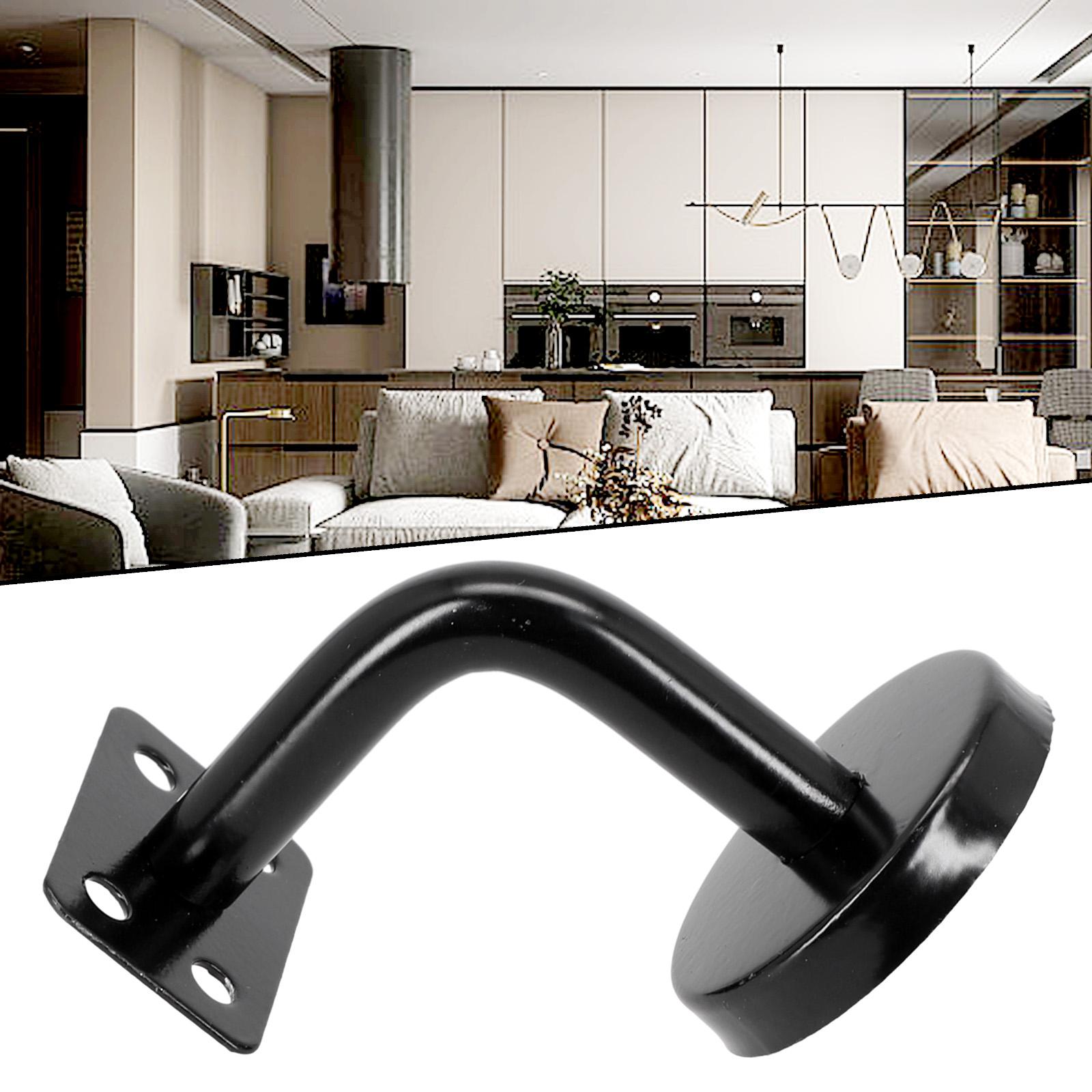 

Черный кронштейн для поручня с настенной опорой надежно закрепит ваш поручень 60x60mm