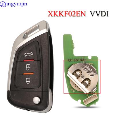Chiave per auto remota universale Xhorse jingyuqin a 3 pulsanti per VVDI Key Tool/VVDI2 XKKF02EN