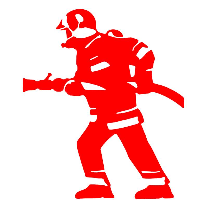 CS-318 #15*17.6cm FOGO COM MANGUEIRA Decalque de vinil cortado adesivo de carro à prova d'água decorações automáticas no para-choque da carroceria do carro janela traseira