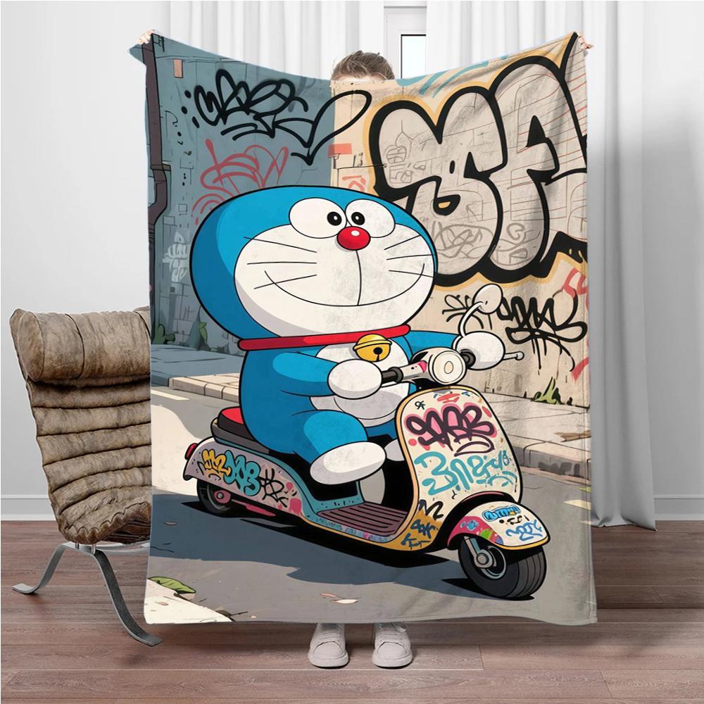 Doraemon Japonský Anime Deku Dívky Kluci Plyšový Dekorační Deku na Pohovku Novinka Teplý Deku na Všechna Roční Období Děti Student Děti Dárek