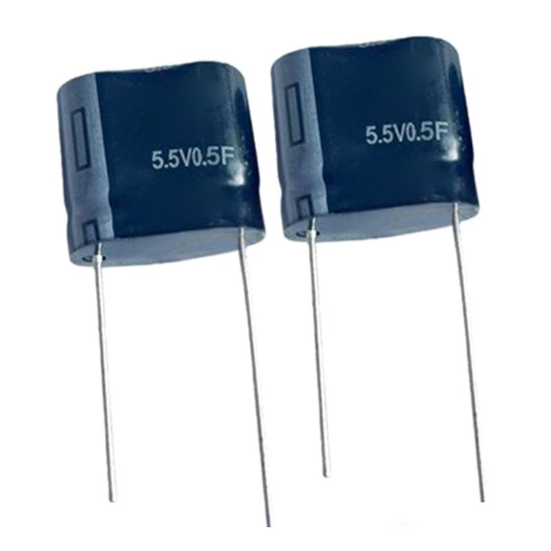 2PCs High Power Density 0.5F 5.5V Super Capacitor for Energy Buffer and Voltages Stabilization Applications