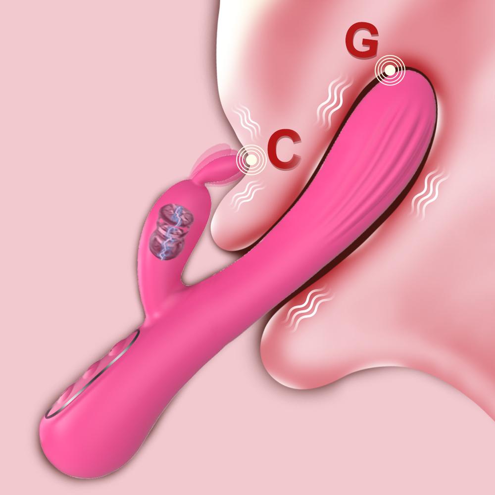 Dual Rabbit Vibrator Sex Toy 3in1 Dildo 7 Vibration Vibrators G Spot Clitoris Stimulator Silent Dildos Adult Toys for Women 18+