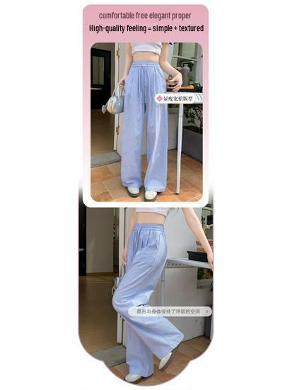 Colorful Polka Dot Women's Casual Wide-Leg High Waist Pants - Spring 2025 Dopamine Style