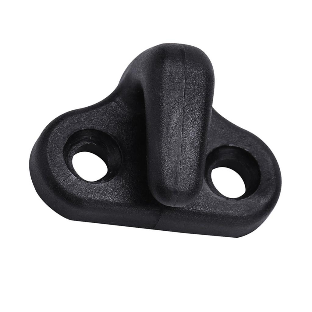 Nylon Kayak Lashing J Shape Hooks Replacement Black With Flat Head Screws
