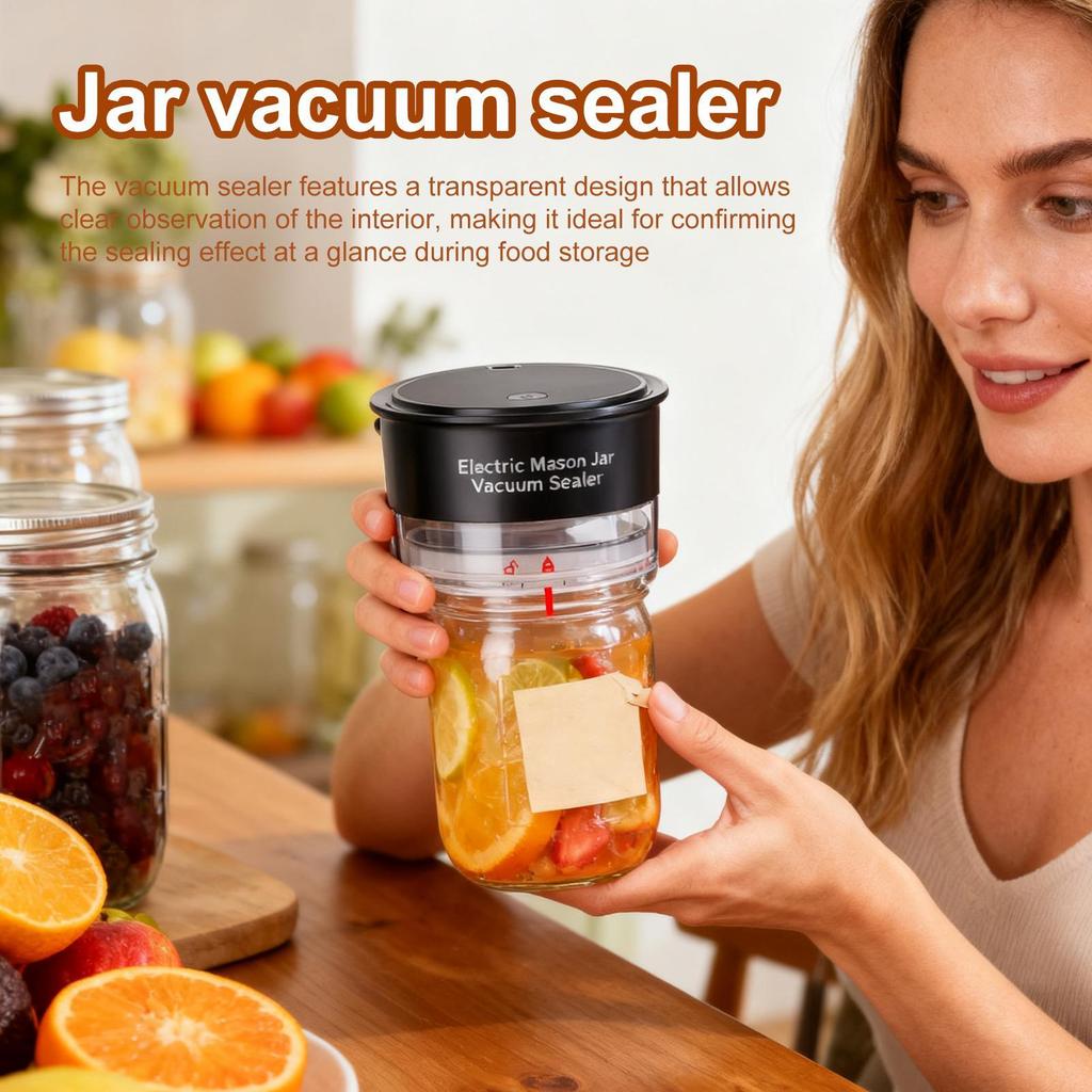 Vacuum Sealer For Jars Portable Electric Sealing Tool Vacuum Sealer For Canning Jar For Dry Food Cereals Home Dormitory Hotel